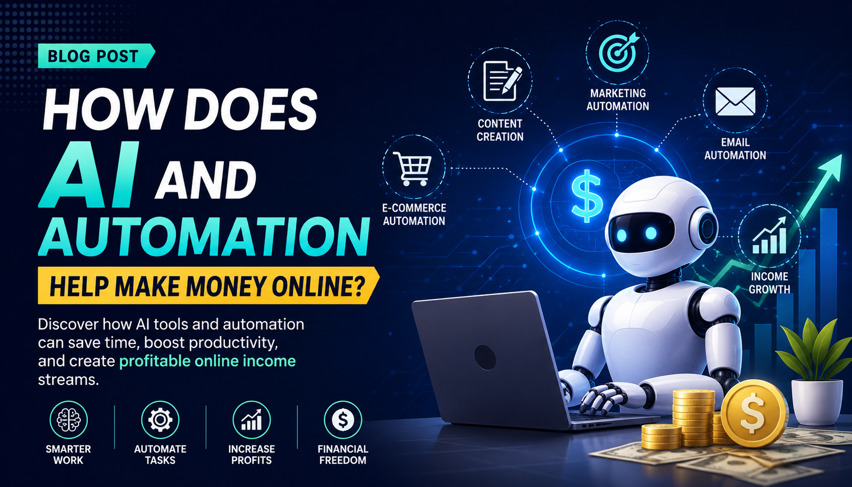 Ways AI and Automation Help Make Money Online