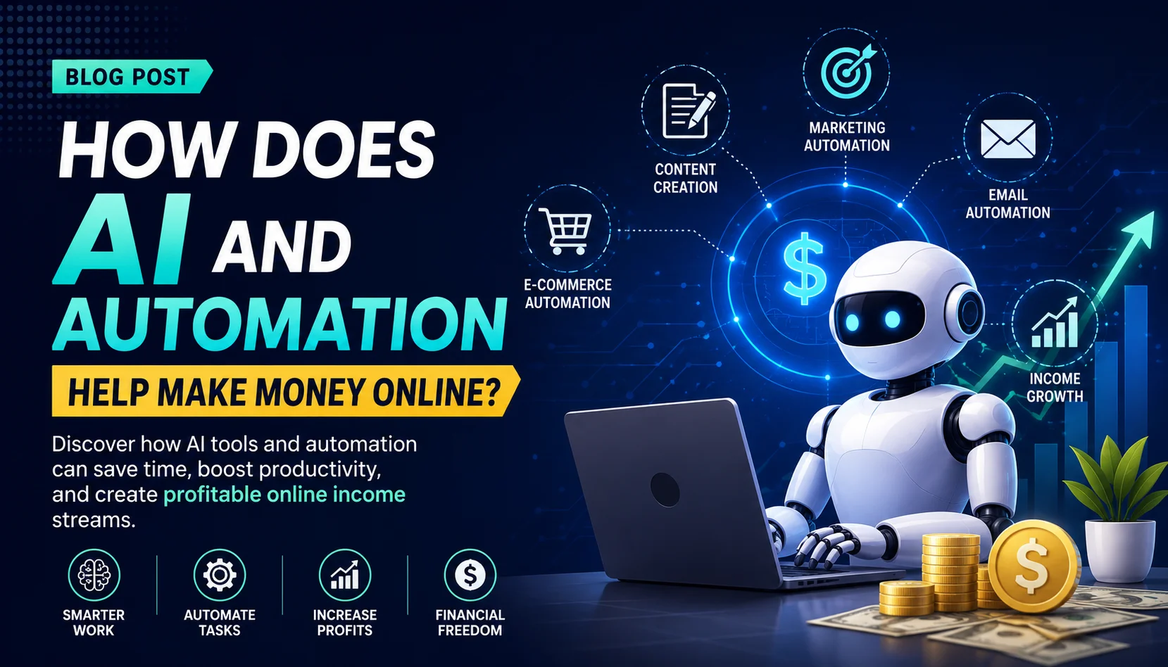 Ways AI and Automation Help Make Money Online